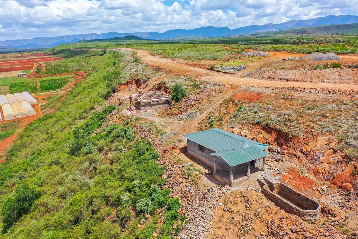 Private living setting within the Great Rift Valley landscape